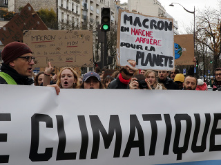 Environmentalisti protestovali v Paríži.