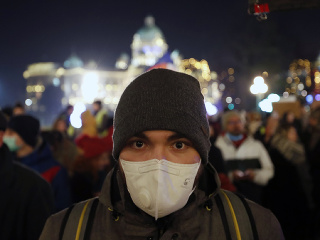 Belehradčania protestovali proti smogu