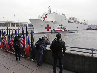 Fotografi fotia nemocničnú loď