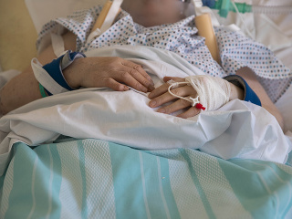 Pacient v talianskej nemocnici.