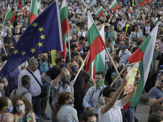 Protivládne protesty v bulharskej