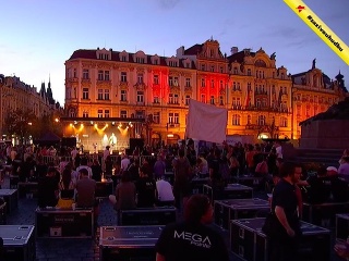 Hudobníci demonštrovali v Prahe