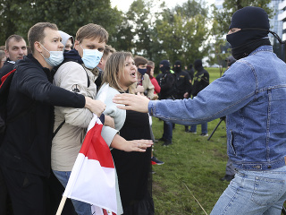 FOTO Protesty v Bielorusku