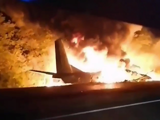 Nehoda lietadla na Ukrajine