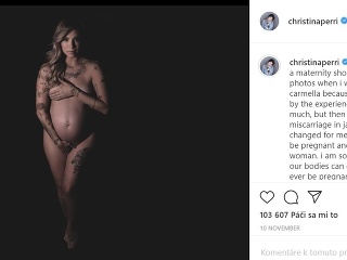 Christina Perri nafotila odvážne tehotenské zábery.