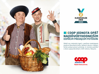 COOP Jednota je najdôveryhodnejším