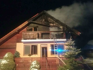 Požiar rodinného domu v
