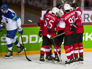 Gólové oslavy hokejistov Švajčiarska