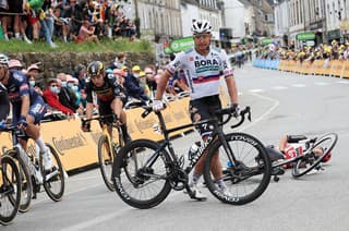Peter Sagan po páde