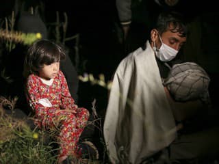 Afganské deti na úteku