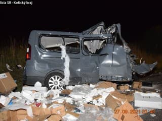 Auto poľského vodiča ostalo totálne zdemolované