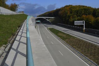 D1 od západného portálu