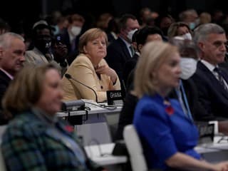 Angela Merkelová počas klimatického