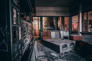 Opustená elektráreň v Poľsku