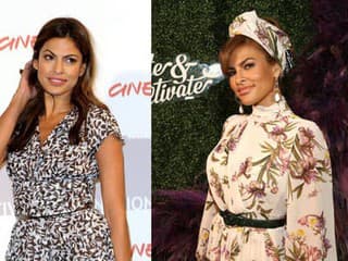 Herečka Eva Mendes vyzerá