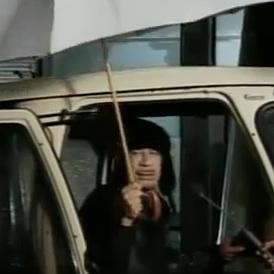 Vodca Kaddáfí v televízii
