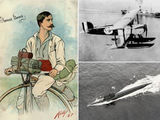 Ponorkou, dvojplošníkom aj na