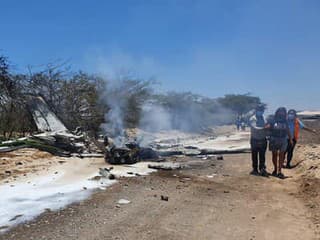 Pri páde lietadla v