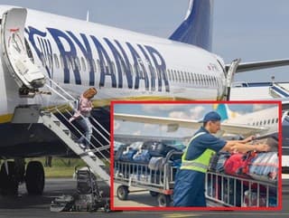 Dievčina hromží na Ryanair: