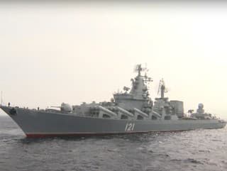 Ruská vlajková loď Moskva