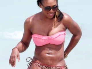 Serena Williams na pláži: