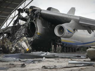 Zničené ukrajinské lietadlo An-225