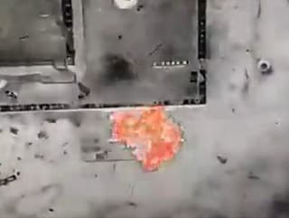 Útok ukrajinského dronu na