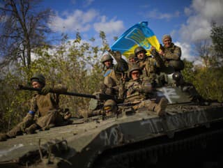 Na snímke je ukrajinská armáda