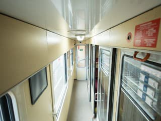 Interiér pôvodného vagóna ZSSK