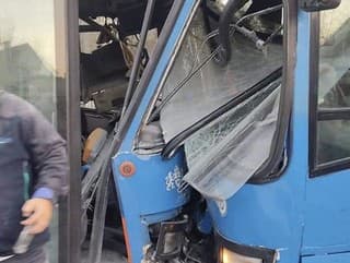 Zrážka autobusov v Budepešti