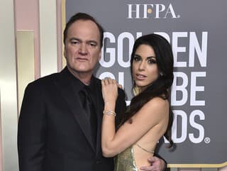 Quentin Tarantino s manželkou