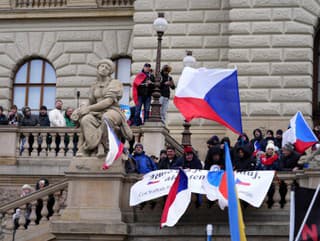 Protivládne protesty v Prahe