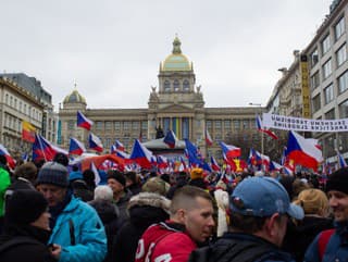 Protivládne protesty v Prahe