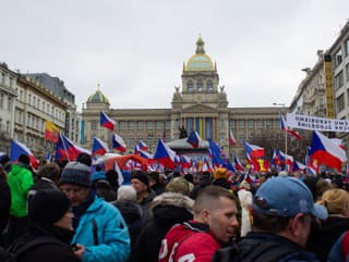 Protivládne protesty v Prahe