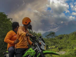 Sopka Merapi v Indonézii