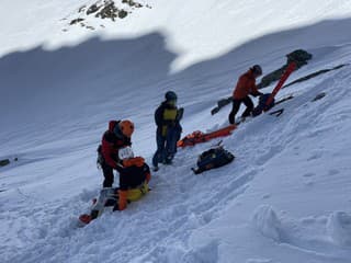Úraz skialpinistu pod Východnou