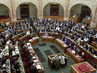 Poslanci maďarského parlamentu