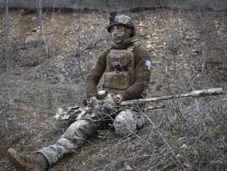 Ukrajinskí vojak v Luhanskej