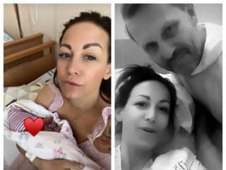 Hanychová po pôrode dcérky