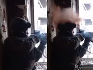 Ukrajinského vojaka minula guľka