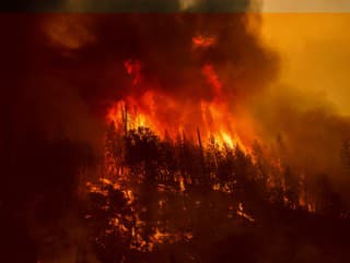 Lesný požiar na Urale