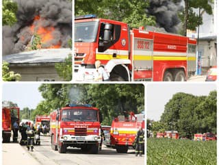 Obrovský požiar pri Bratislave