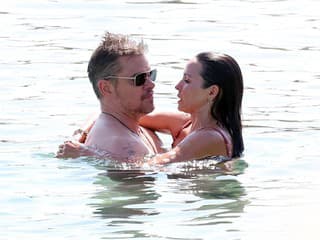 Matt Damon s manželkou
