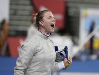 Ukrajinská šermiarka Olha Charlanová