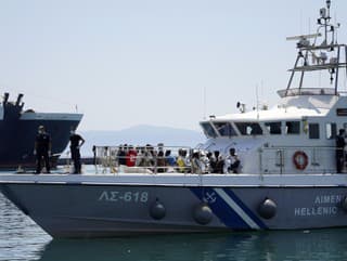 Migranti na ostrove Lesbos