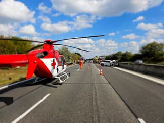 Leteckí záchranári po nehode