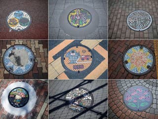 Ulice japonských miest zdobia