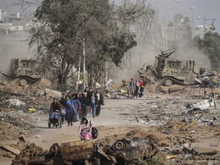 Palestínčania utekajú na juh