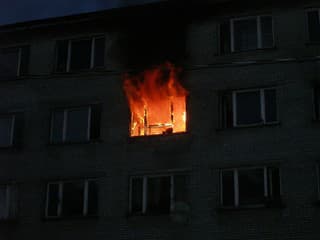 Požiar bytu na Revolučnej