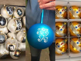 České vianočné ozdoby zdobia